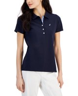 Nautica Womens Short-Sleeve Polo-Collar Shirt