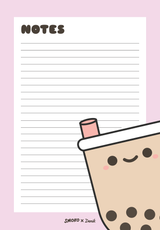 Denik Pearl Boba Tea Notepad