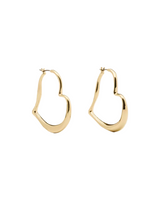 Kate Spade Gold Heart Huggie Hoop Earrings