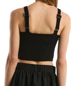 Laundry By Shelli Segal Womens Bow Detail Bustier Top