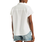 Nautica Womens Embroidered Camp Shirt