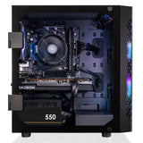 CLX SET Gaming Desktop - AMD Ryzen 5 5500 3.6GHz 6-Core Processor, 8GB DDR4 Memory, Radeon RX 6600 8GB GDDR6 Graphics, 500GB M.2 NVMe SSD, WiFi, Black CLX Edition Spear MicroATX Tower RGB Fans, Windows 11 Home 64-bit