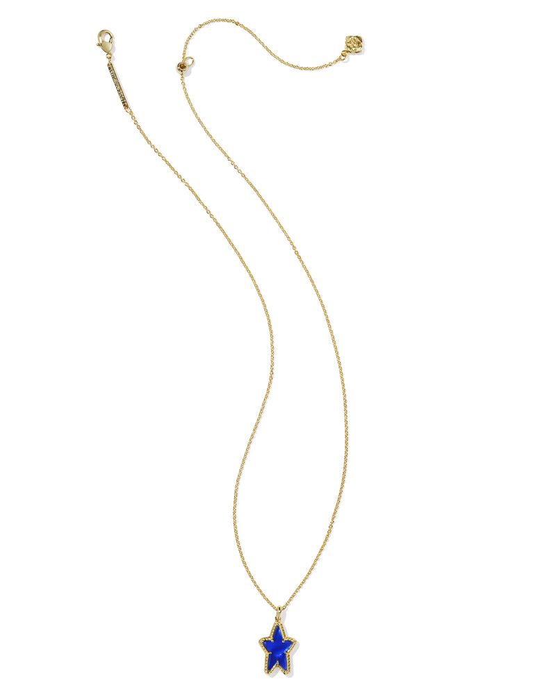 Kendra Scott Ada Blue Star Short Pendant Necklace