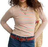 American Eagle Womens AE Long Sleeve Cozy Crew Neck T-Shirt