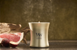WoodWick Medium Hourglass Precious Metals Candle - Sparkling Pomelo
