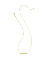Kendra Scott Abuelita Crystal Short Pendant Necklace - Gold Plated