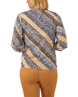 Ruby Rd. Womens Knit 3/4 Sleeve Top