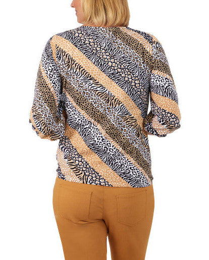 Ruby Rd. Womens Knit 3/4 Sleeve Top