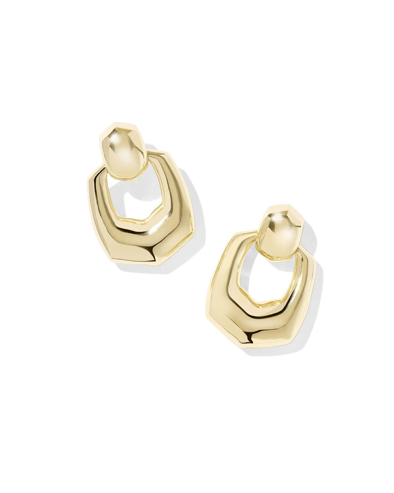 Kendra Scott Gold Open Frame Earrings