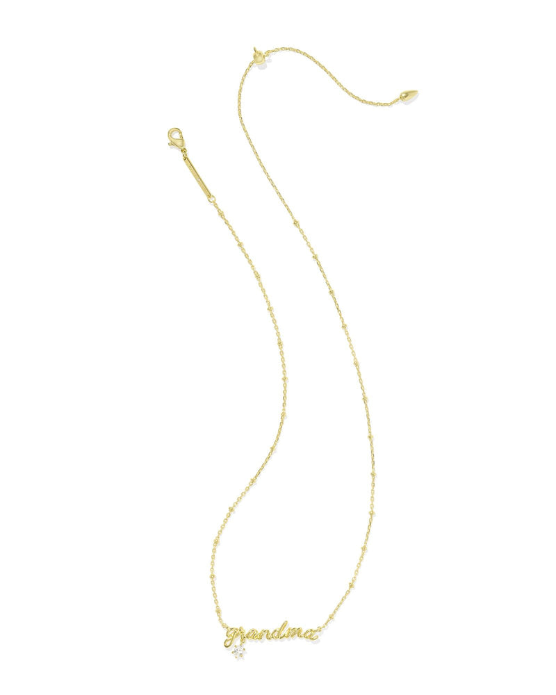 Kendra Scott Grandma Crystal Short Pendant Necklace - Gold-Plated