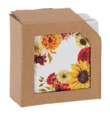 Ganz Fall Floral Coaster - 4 Piece Set