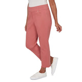 Alfred Dunner Womens Rosewood Super Stretch Ankle Jeans
