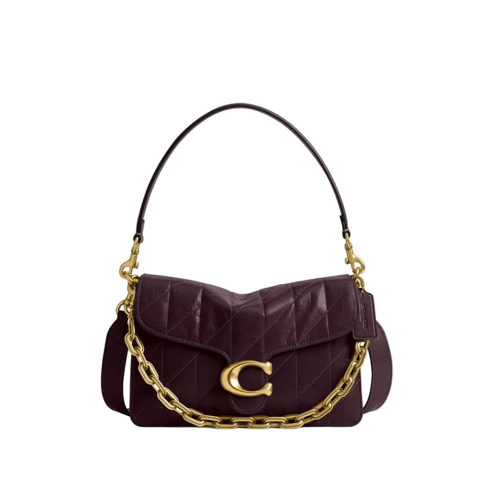Coach Quilted Chain Tabby Shoulder Handbag