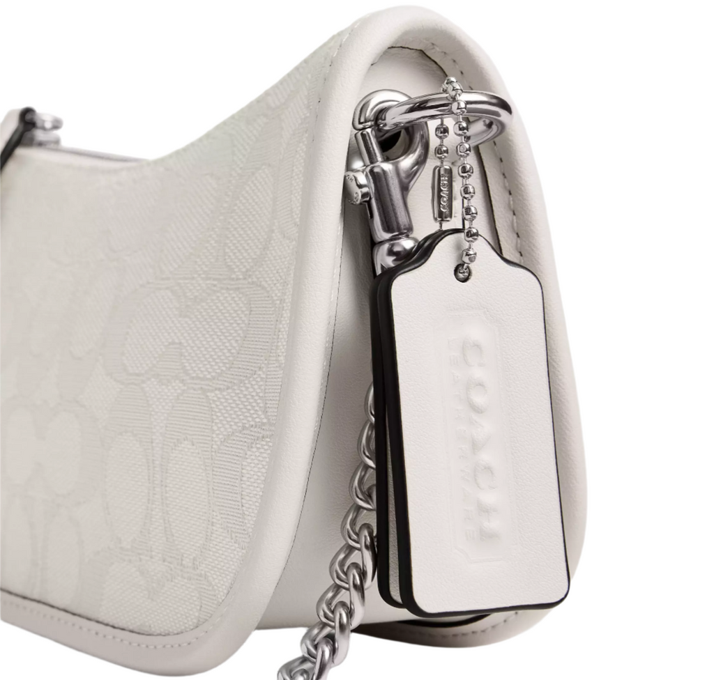 Coach Signature Jacquard Swinger 20 Handbag – ShopCGX Coach Signature Jacquard Swinger 20 Handbag – ShopCGX