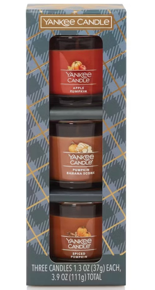 Yankee Candle Pumpkin Season Minis Gift Set - 3 Piece