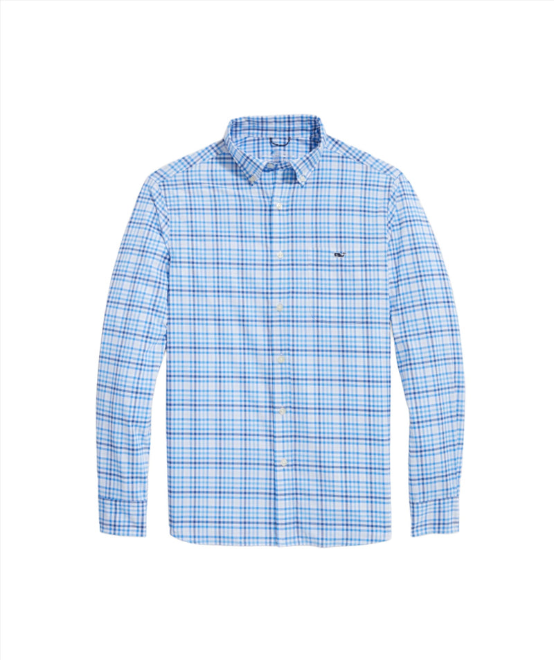 Vineyard Vines Mens On-The-Go Long Sleeve Button Down Shirt