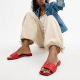 Coach Womens Sculpted C Flat Sandals