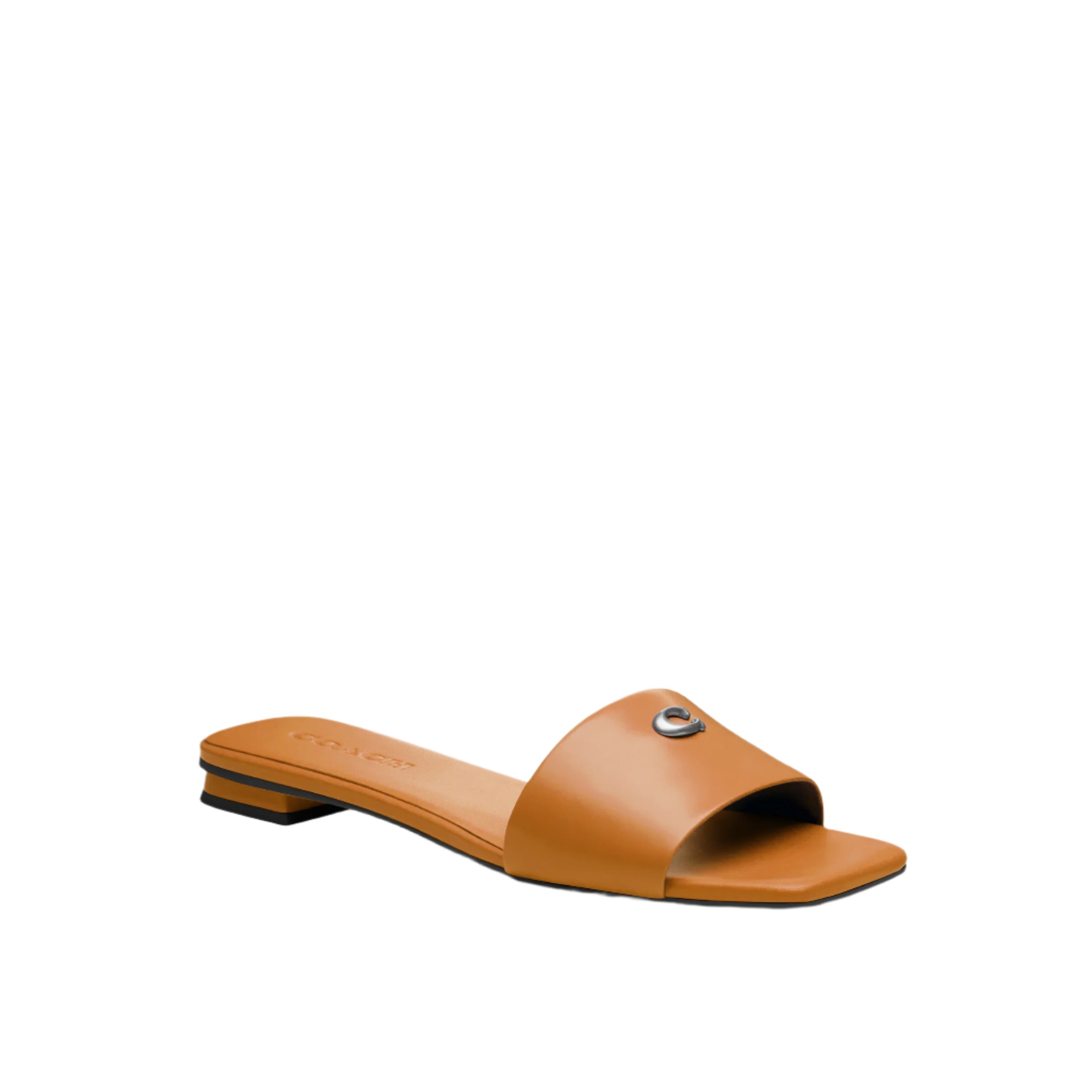 Coach Womens Sculpted C Flat Sandals
