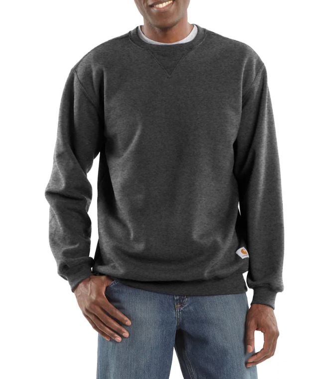 【Carhartt】 ★ FLEECE SWEATSHIRT ★ LOOSE FIT Carhartt Mens Loose Fit Fleece Pullover Crewneck Sweatshirt