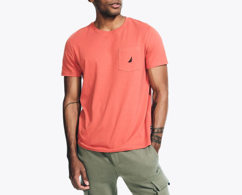 Nautica Mens Pocket Short Sleeve T-Shirt