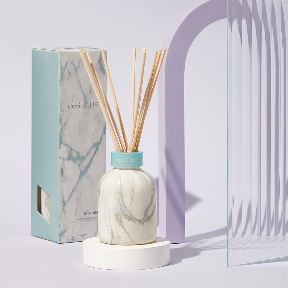 Capri Blue Blue Jean Modern Marble Petite Reed Diffuser - 5.7 fl oz.