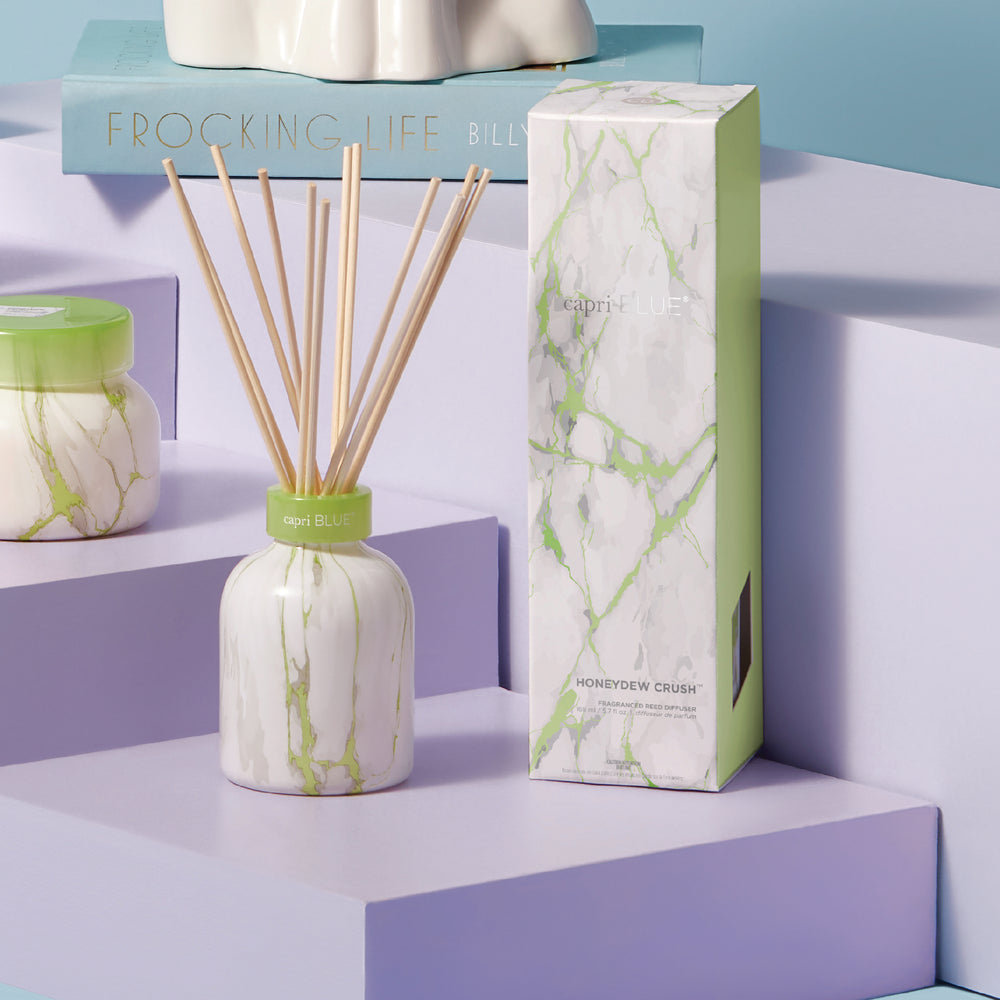 Capri Blue Honeydew Crush Modern Marble Petite Reed Diffuser - 5.7 fl oz.