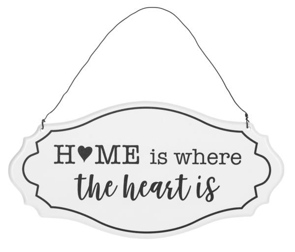 Ganz Home Text with House & Heart Wall Sign