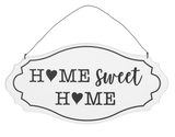 Ganz Home Text with House & Heart Wall Sign