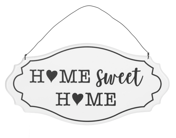 Ganz Home Text with House & Heart Wall Sign