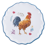 Ganz Watercolor Chicken Plate Set - 4-Piece