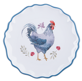 Ganz Watercolor Chicken Plate Set - 4-Piece