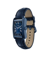 Fossil Carraway Three-Hand Navy Croco Leather Watch