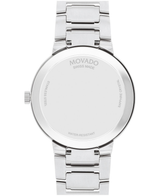 Movado Mens Portfolio Silver Blue Dial Watch