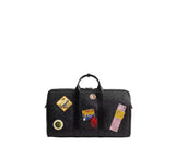 Coach Signature Canvas Gotham 45 Duffle Bag with Patches
