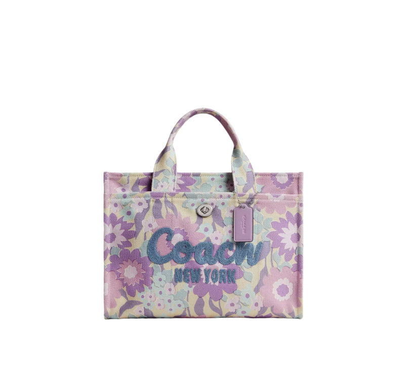 【COACH】Cargo Tote Bag With Floral Print COACH® | Cargo Tote Bag 20 With Floral Print