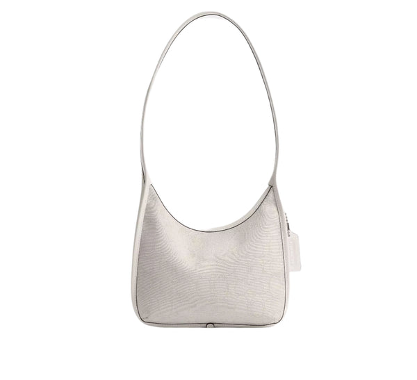 Coach Signature Jacquard Curve Zip Shoulder Handbag