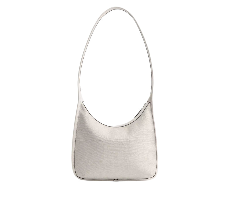 Coach Signature Jacquard Curve Zip Shoulder Handbag