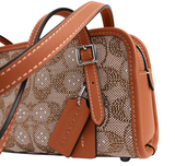 Coach Crystal Signature Jacquard Swing Zip 20 Shoulder Handbag