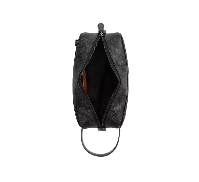 Coach Signature Canvas Travel Kit With Patches