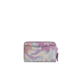 Coach Floral Print Essential Small Zip Around Card Case Wallet