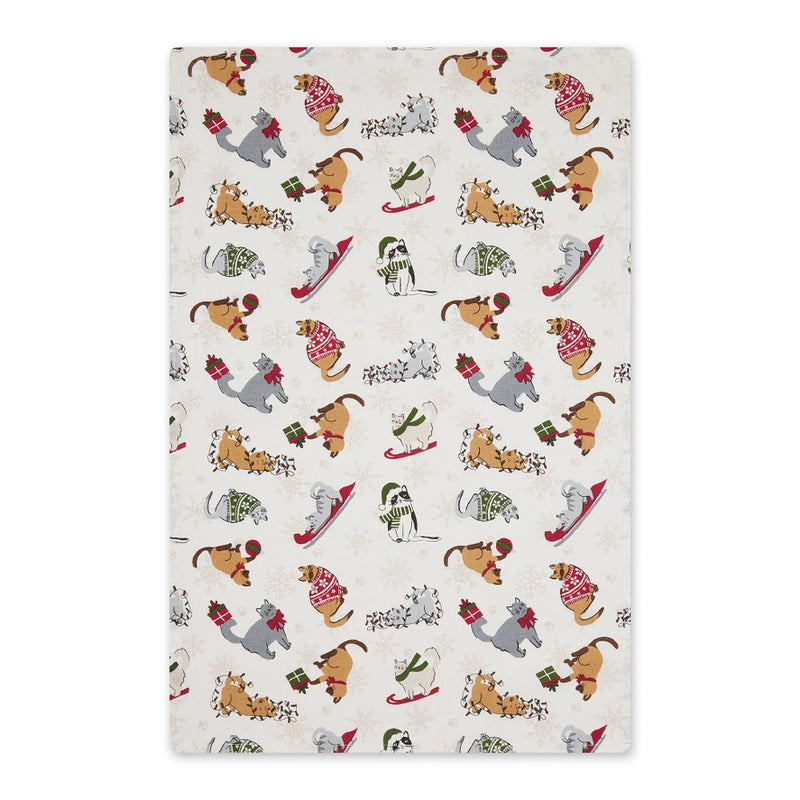 Design Imports Meowy Christmas Dishtowel Set - 2 pc