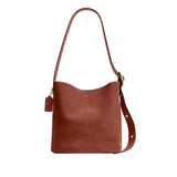 COACH Suede Bleecker Bucket Handbag