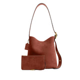 COACH Suede Bleecker Bucket Handbag