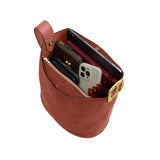 COACH Suede Bleecker Bucket Handbag