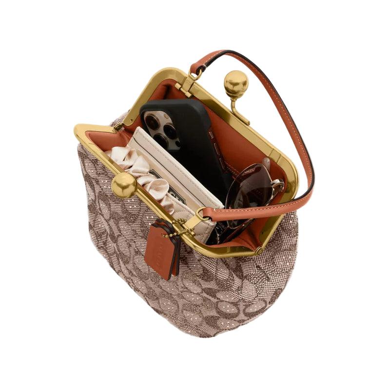 Coach Kisslock Frame Handbag