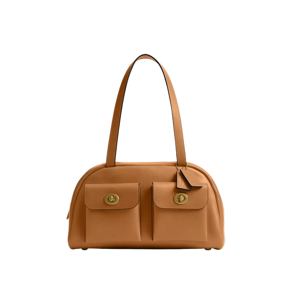 Coach Twin Pocket Shoulder Handbag – ShopCGX Coach Twin Pocket Shoulder Handbag – ShopCGX