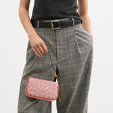 COACH Signature Canvas Plaza 18 Shoulder Handbag