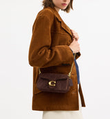COACH Quilted Suede Tabby 19 Chain Crossbody Handbag