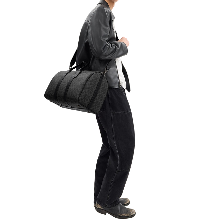 COACH Signature Canvas Compass 45 Duffle Bag