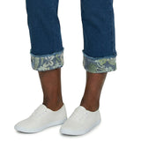 Alfred Dunner Womens Sequin Embellished Ankle Jeans